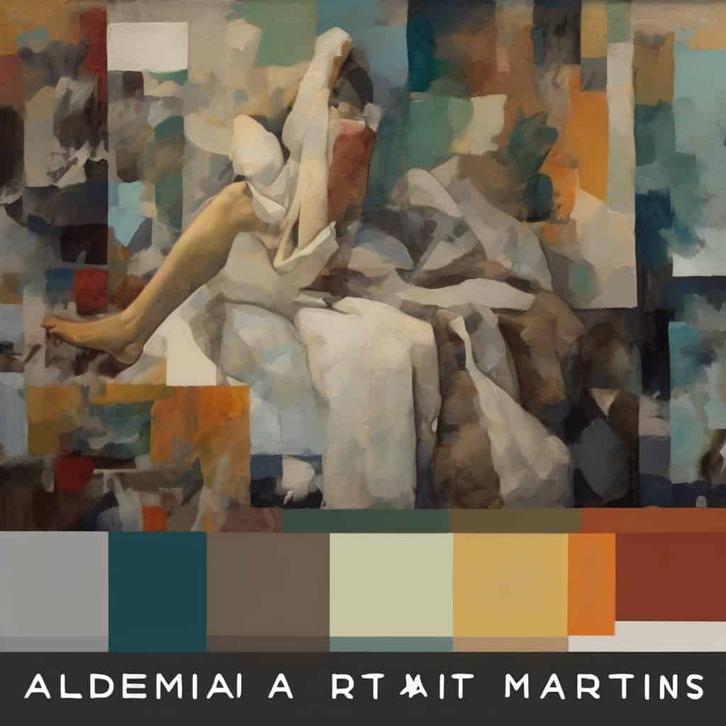 Αυτογράφημα τέχνης και ψυχολογίας με έμφαση στο υποσυνείδητο στον καμβά.